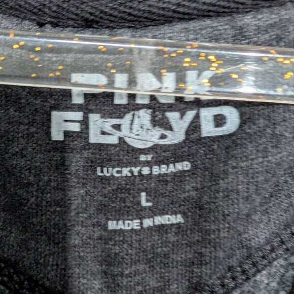 Lucky Brand Pink Floyd Sweatshirt Womens Size Large Gray Rainbow Crew Neck - Picture 3 of 10